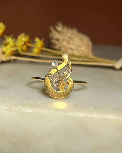 Bague vintage diamants &amp; Or &quot;Tida&quot; - Elliade Paris