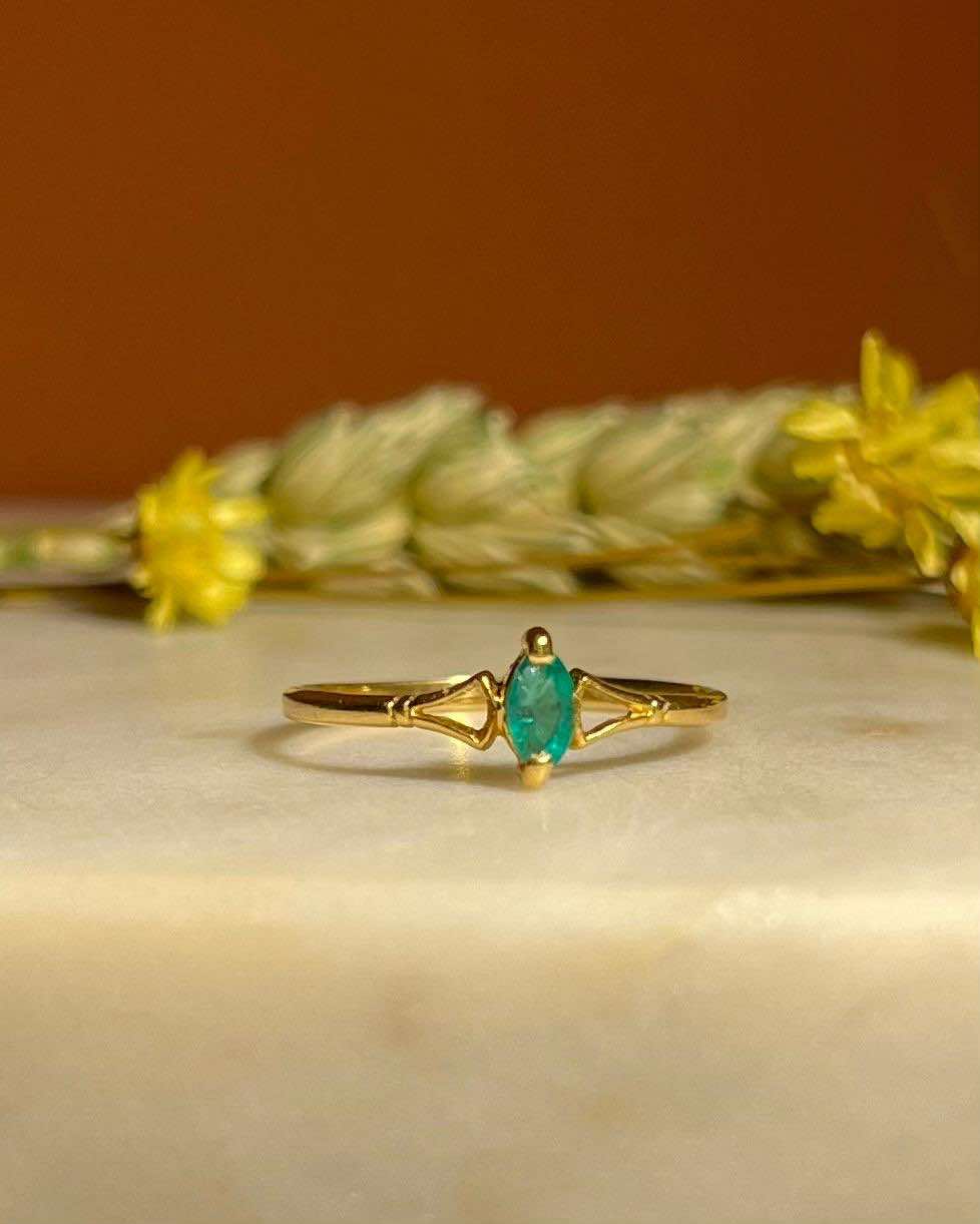 Bague Vintage émeraude &quot;Juliana&quot;