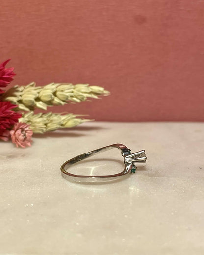 Bague Vintage Émeraudes &amp; Diamants &quot;Kelani&quot; - Elliade Paris