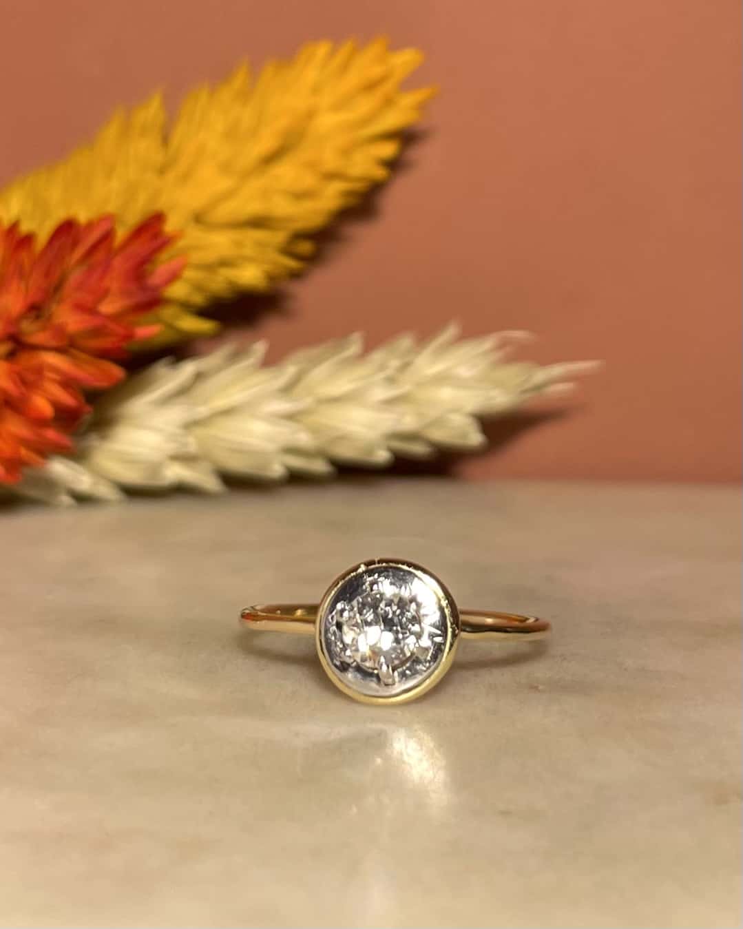 Bague Art déco Diamant 0.30 carat &quot;Maurane&quot;