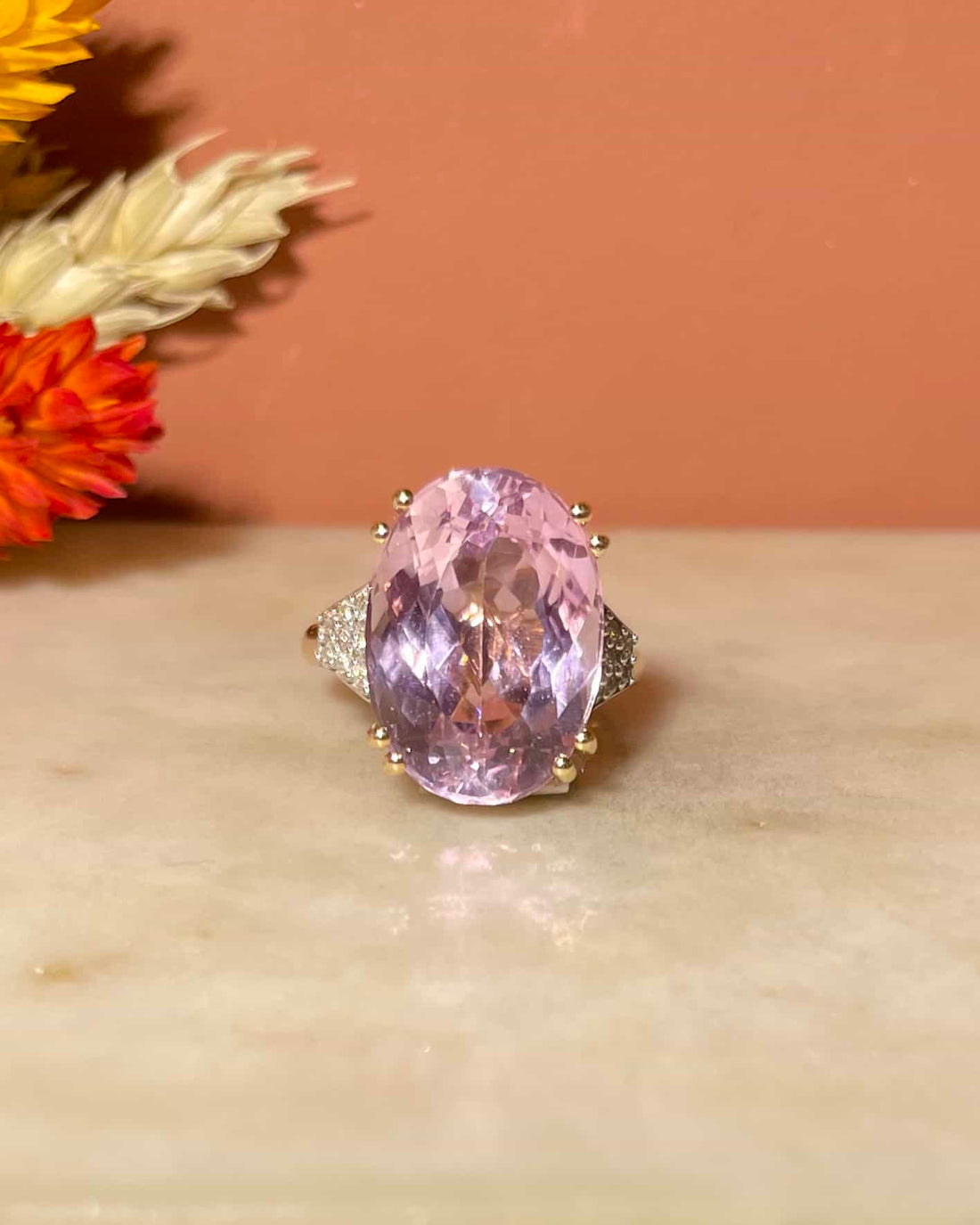 bague vintage en or 18 carats sertie d&