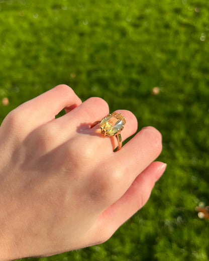 Citrine Cocktail Ring 6.75 Carats “Elenia”