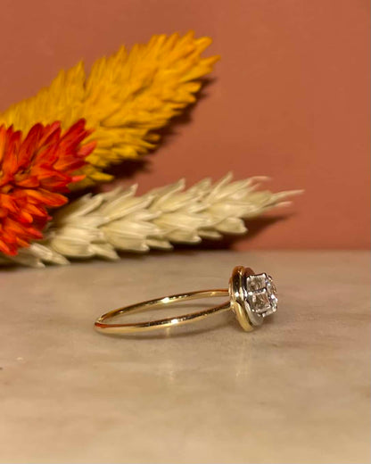 Bague Art déco Diamant 0.30 carat &quot;Maurane&quot;