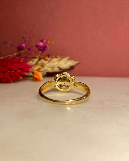 Bague Vintage Fleur Perle &quot;Aly&quot; - Elliade Paris