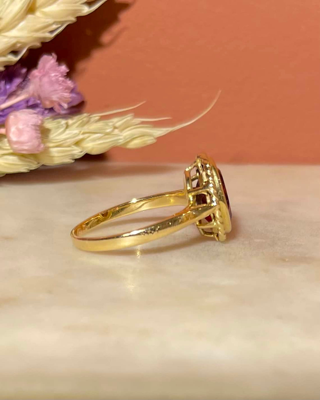 Bague Vintage Grenat 2 Carats &quot;Gislene&quot;