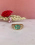 Bague Vintage Jonc Emeraude 1.78 Carat & 18 Diamants "Carolina" - Elliade Paris