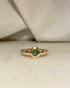 Bague Vintage Jonc Émeraude “Ludmila” - Elliade Paris
