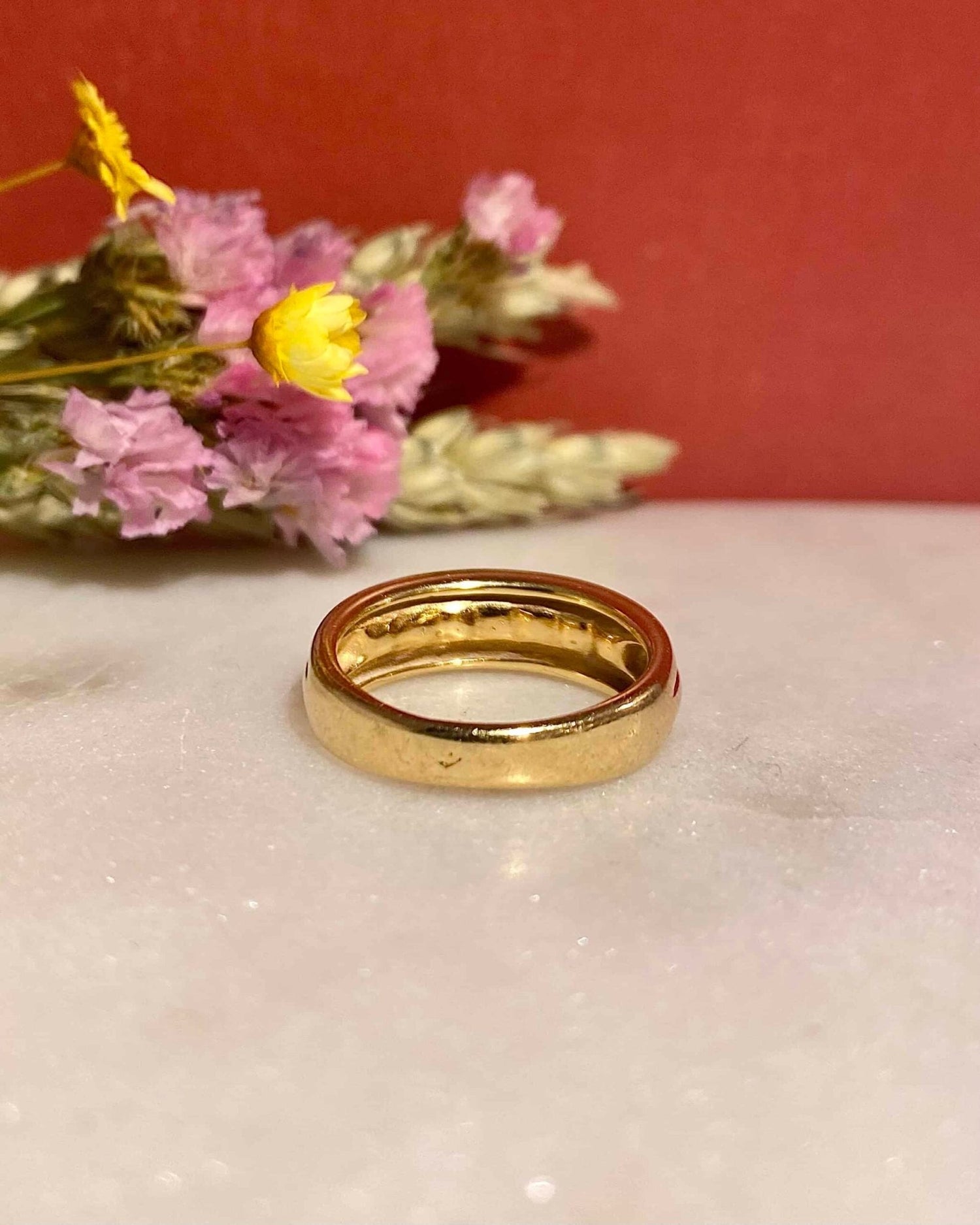 Bague Vintage Jonc Perles &quot;Maya&quot; - Elliade Paris