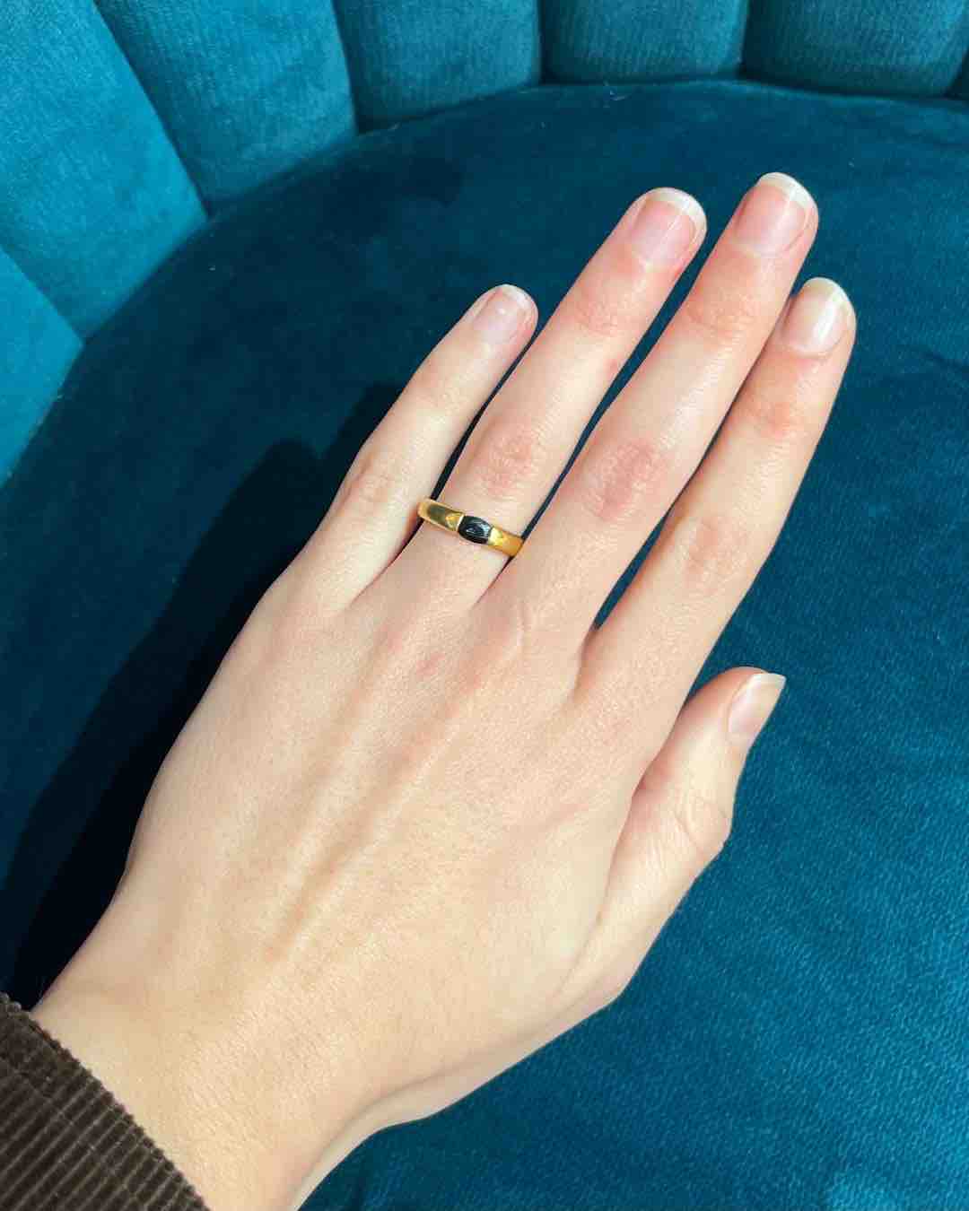 Bague Vintage Jonc saphir "Céline" - Elliade Paris