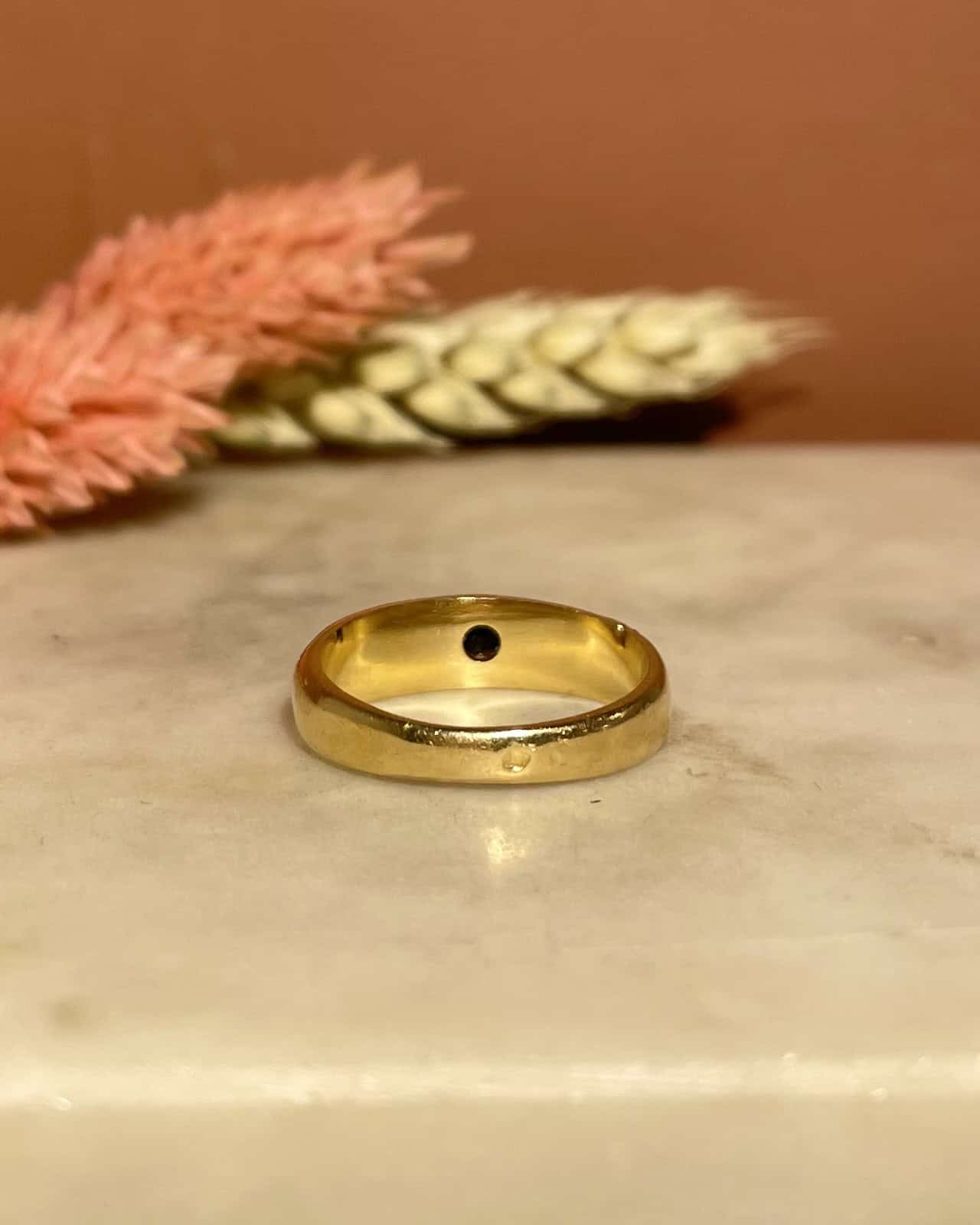 Bague Vintage Jonc Saphir "Natalie" - Elliade Paris
