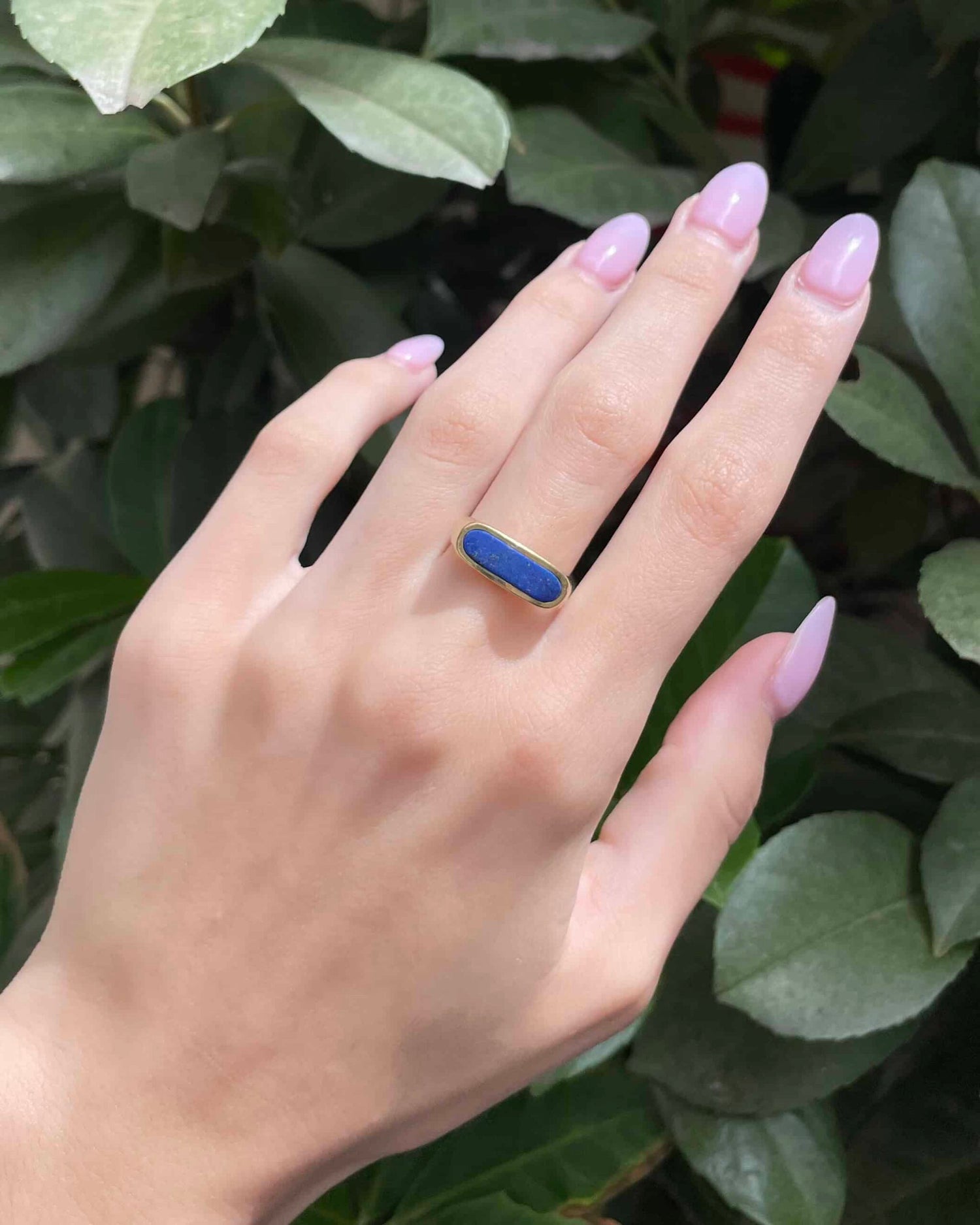 Bague Jonc Lapis-Lazuli &quot;Esmeralda&quot;