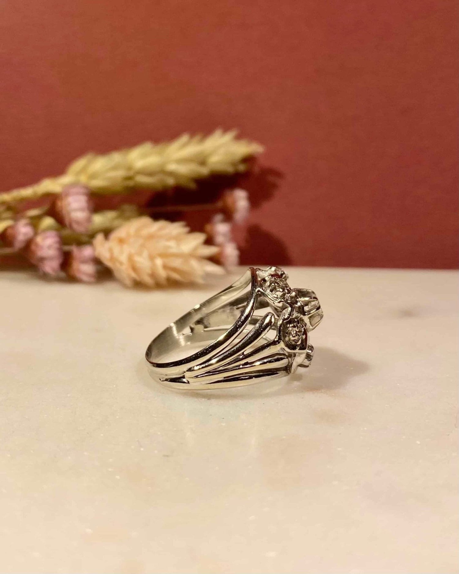 Bague Vintage Marguerite 7 Diamants &quot;Alexia&quot; - Elliade Paris