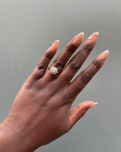 Bague Vintage Marguerite 9 Diamants &quot;Maeva&quot; - Elliade Paris