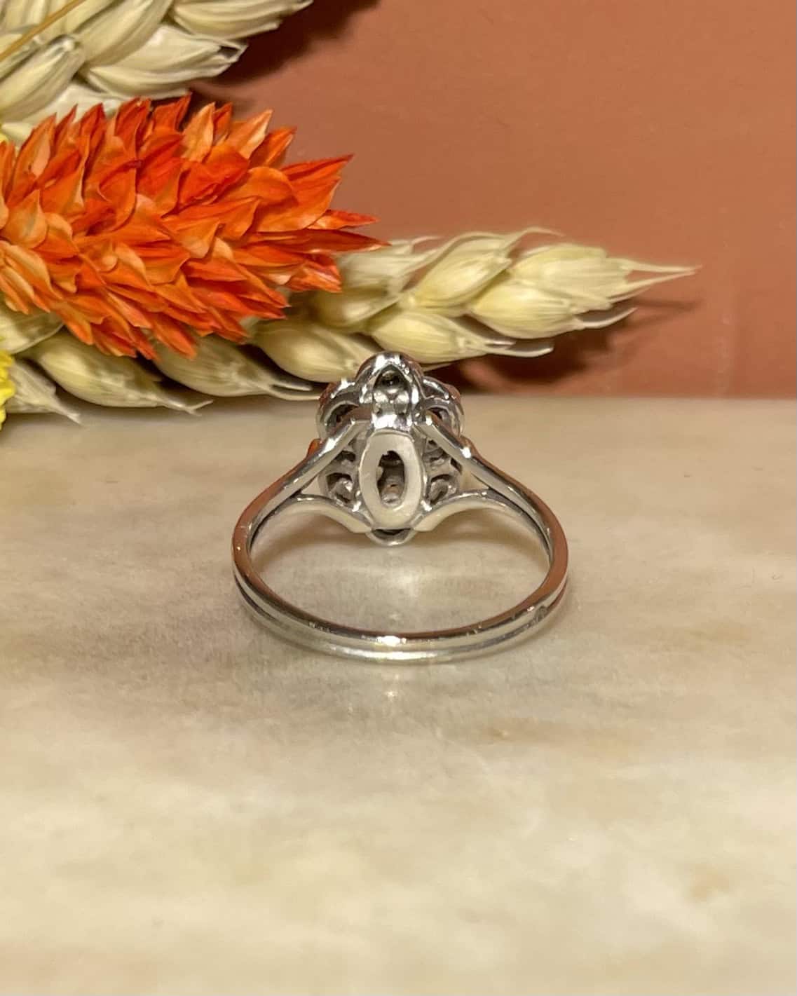 Bague Vintage Marguerite Diamants "Denise" - Elliade Paris