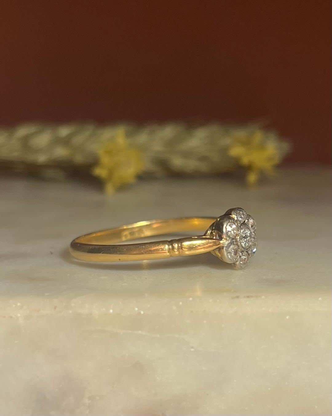 Bague Art-déco Diamants &quot;Manuela&quot;