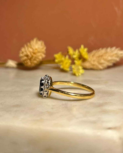 Bague Marguerite Saphir &amp; Diamants &quot;Jane&quot;