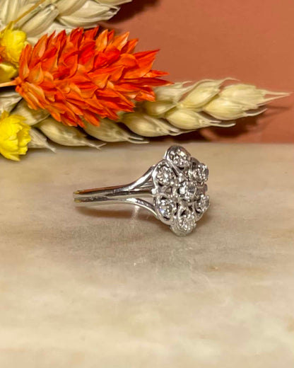 Bague Vintage Marguerite Diamants &quot;Denise&quot;