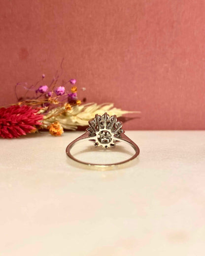 Bague Vintage Marguerite Diamants &quot;Sofia&quot; - Elliade Paris