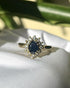 Bague Vintage Marguerite Saphir "Aloise" - Elliade Paris
