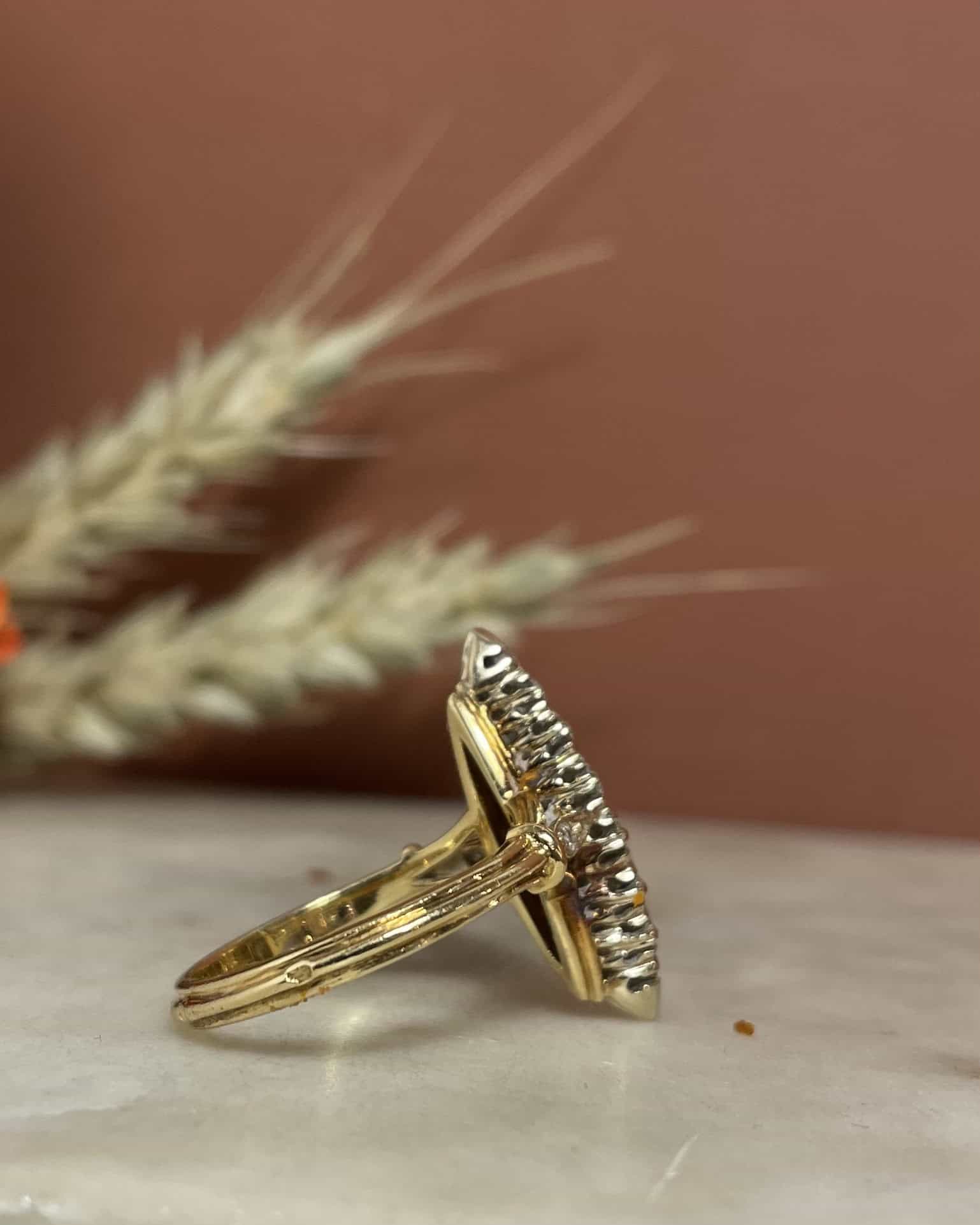 Bague Vintage Marquise 19 Diamants "Piper" - Elliade Paris