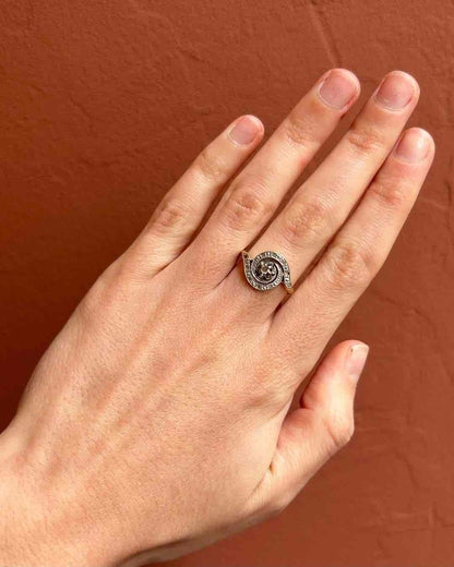 Bague Vintage Tourbillon Diamants &quot;Mona&quot;