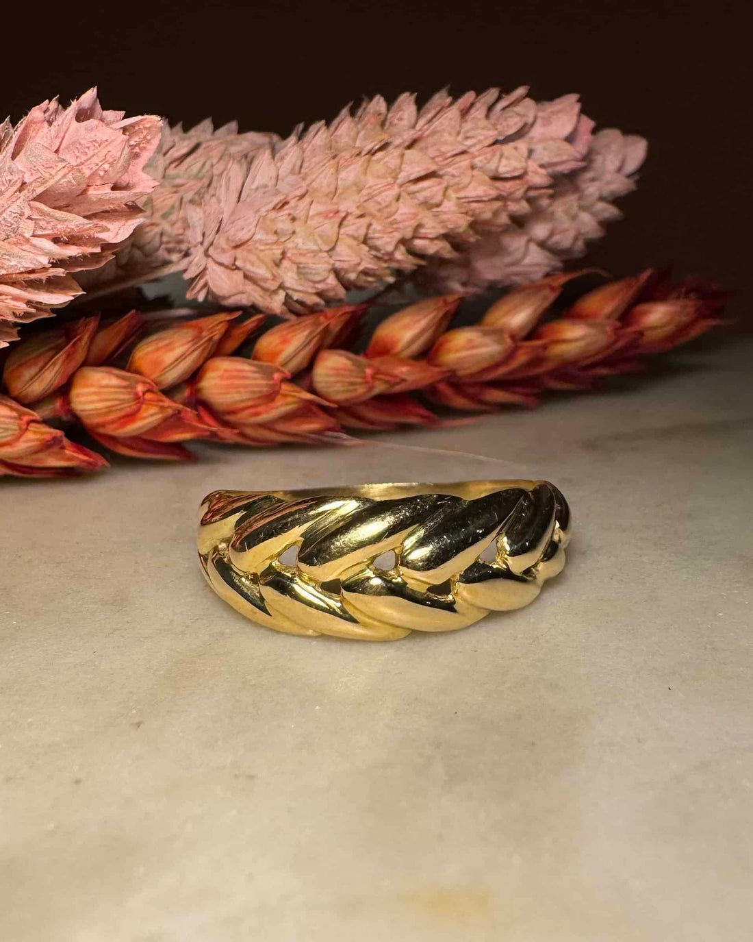 Bague Jonc Tressée Or 18 carats &quot;Jonas&quot;