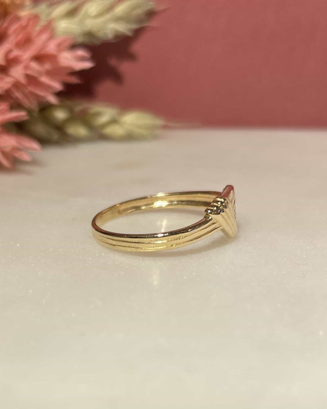 Bague Vintage Or Jaune 18 Carats &quot;Leyla&quot; - Elliade Paris