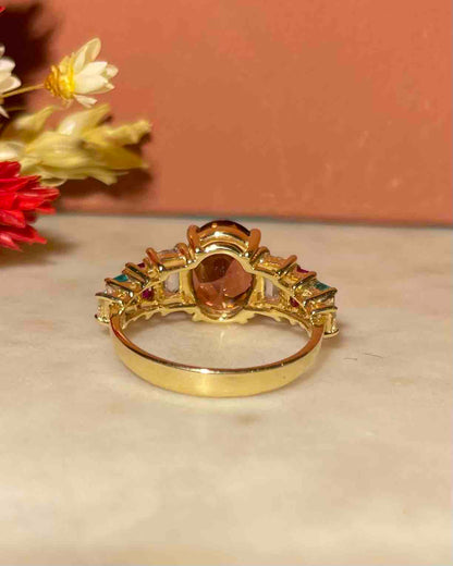 Bague Rivière Tourmaline Rainbow &quot;Omaley&quot;