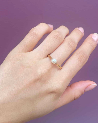 Bague Vintage Perle &quot;Linda&quot; - Elliade Paris
