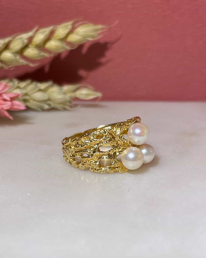 Bague Jonc Perles &quot;Iselda&quot;