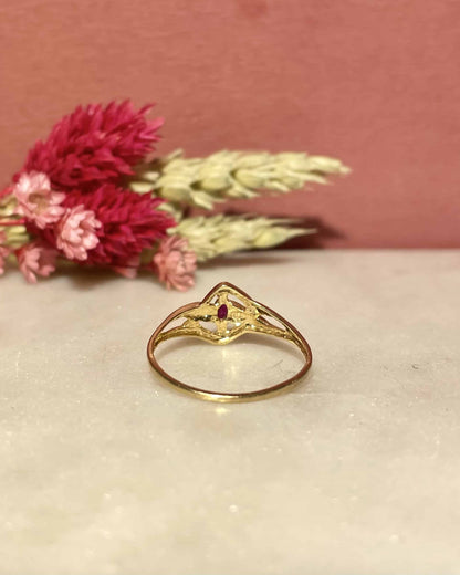 Bague Jonc Rubis &quot;Loeza&quot;