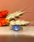 Bague Vintage Saphir 5.20 carats cabochon "Antonia" - Elliade Paris