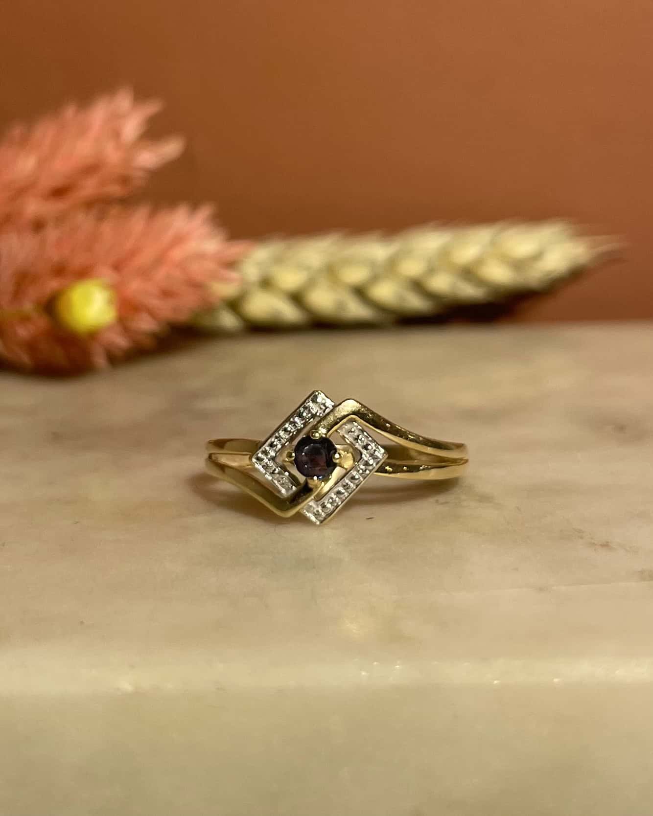 Bague Vintage Saphir "Elianne" - Elliade Paris