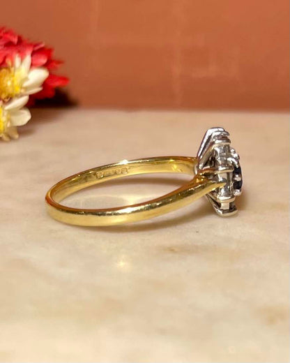Bague Marguerite Saphirs &amp; Diamants &quot;Wallie&quot;