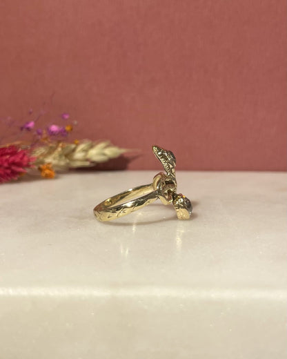 Bague Vintage Serpent Diamants 1.37 Carat &quot;Elva&quot; - Elliade Paris
