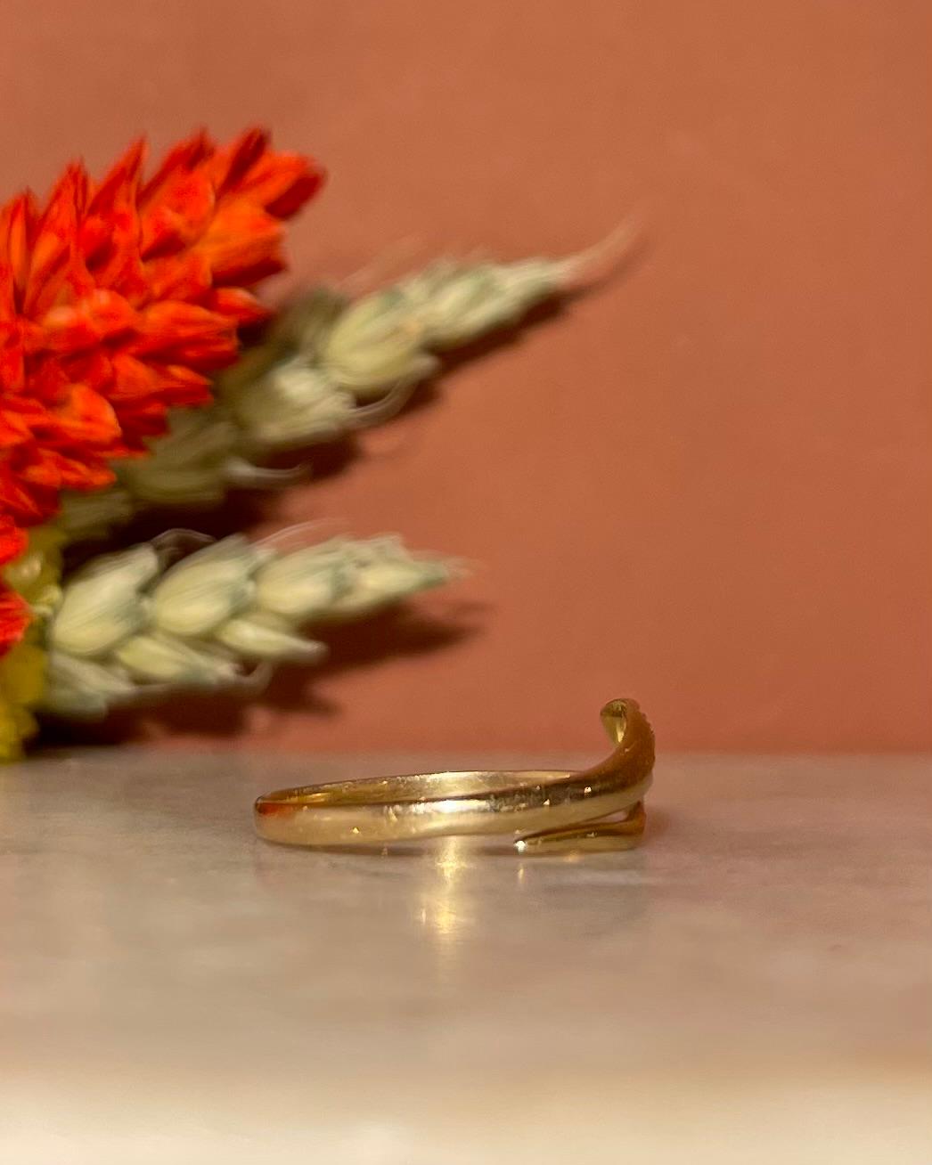 Bague Vintage Serpent Diamants "Marian" - Elliade Paris