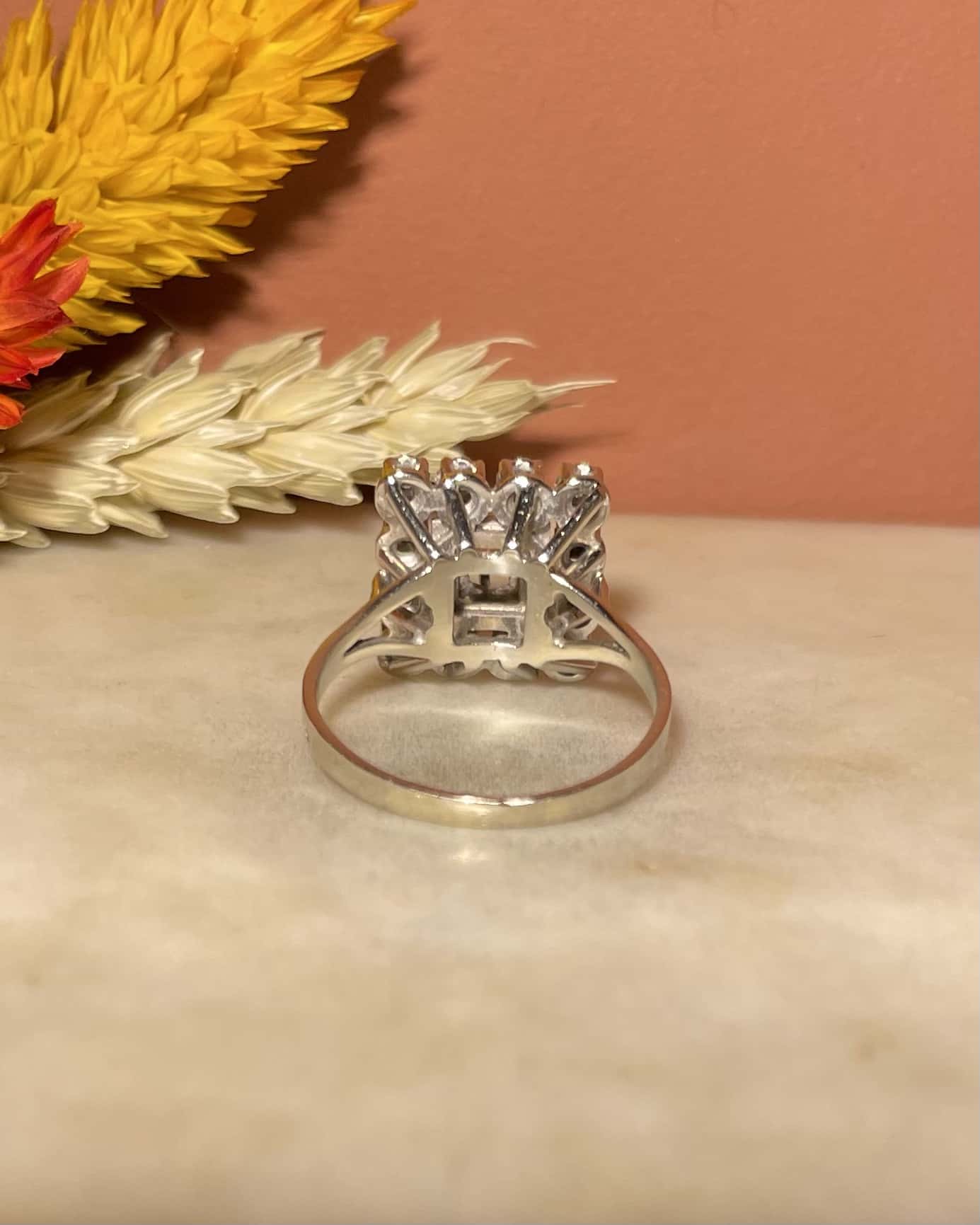 Bague Marguerite Art-Déco 13 Diamants "Eva"