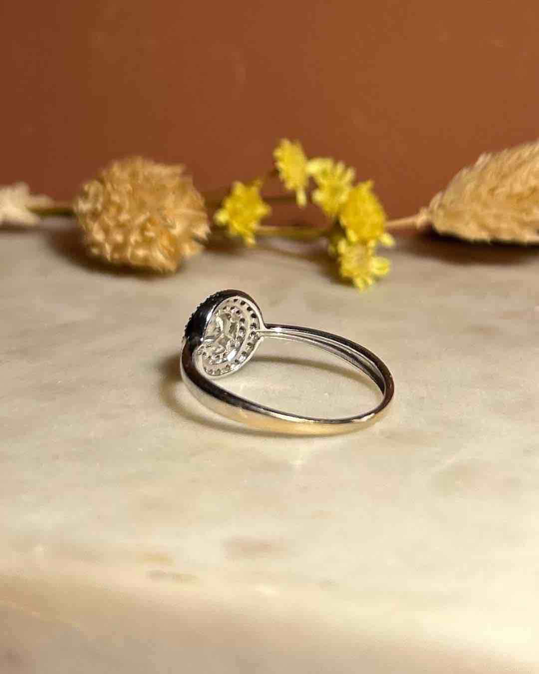 Bague style Art-déco 40 Diamants &quot;Miari&quot;
