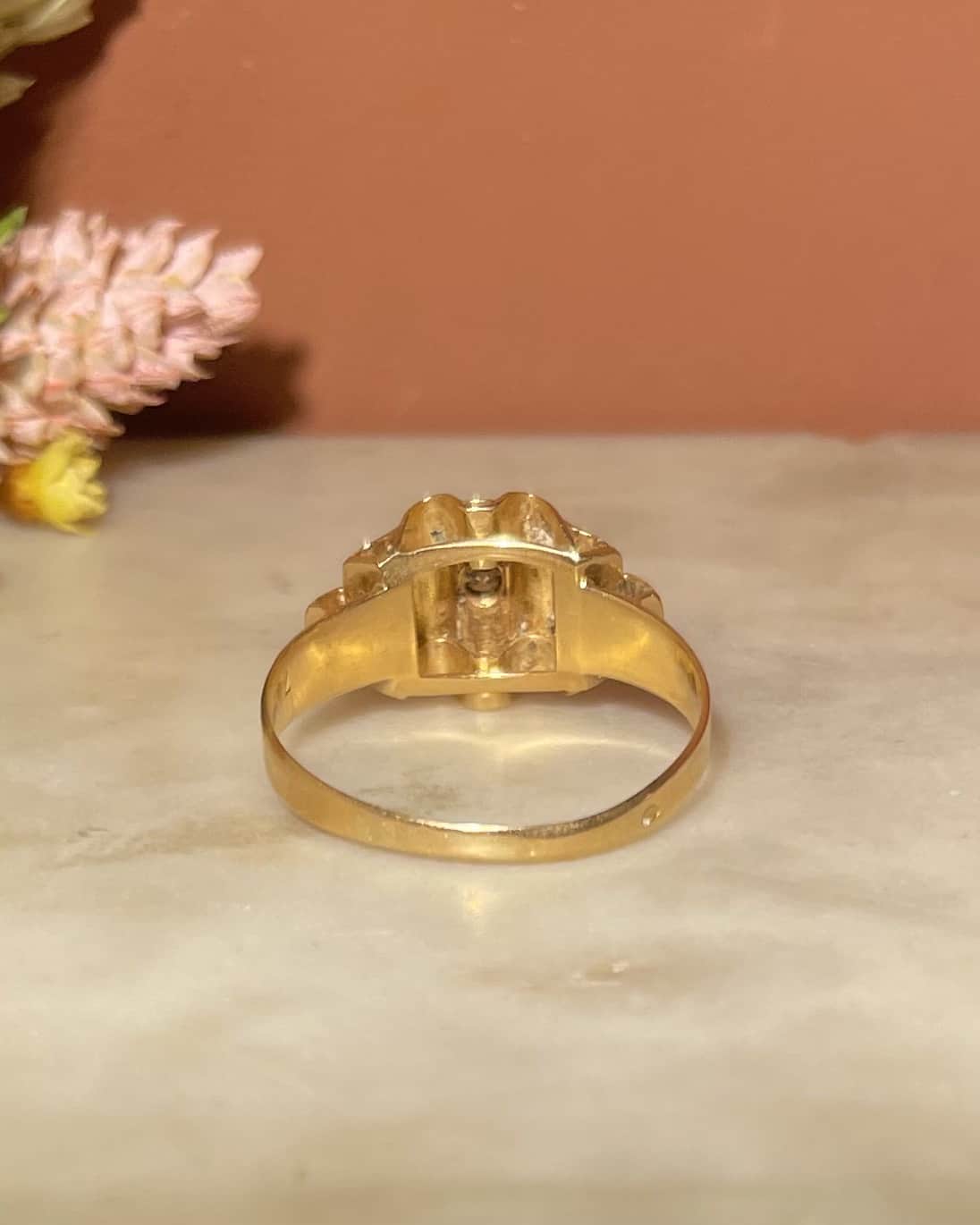 Bague Vintage Tank Diamant "Nelani" - Elliade Paris