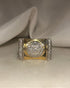 Bague Vintage Tank Diamants 0.80 carat & or 13g "Shaé" - Elliade Paris