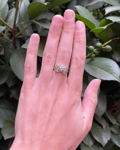 Bague Vintage Tank Diamants &quot;Arsène&quot; - Elliade Paris