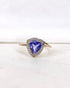 Bague Vintage Tanzanite 1.28 carat & Diamants "Zélie" - Elliade Paris