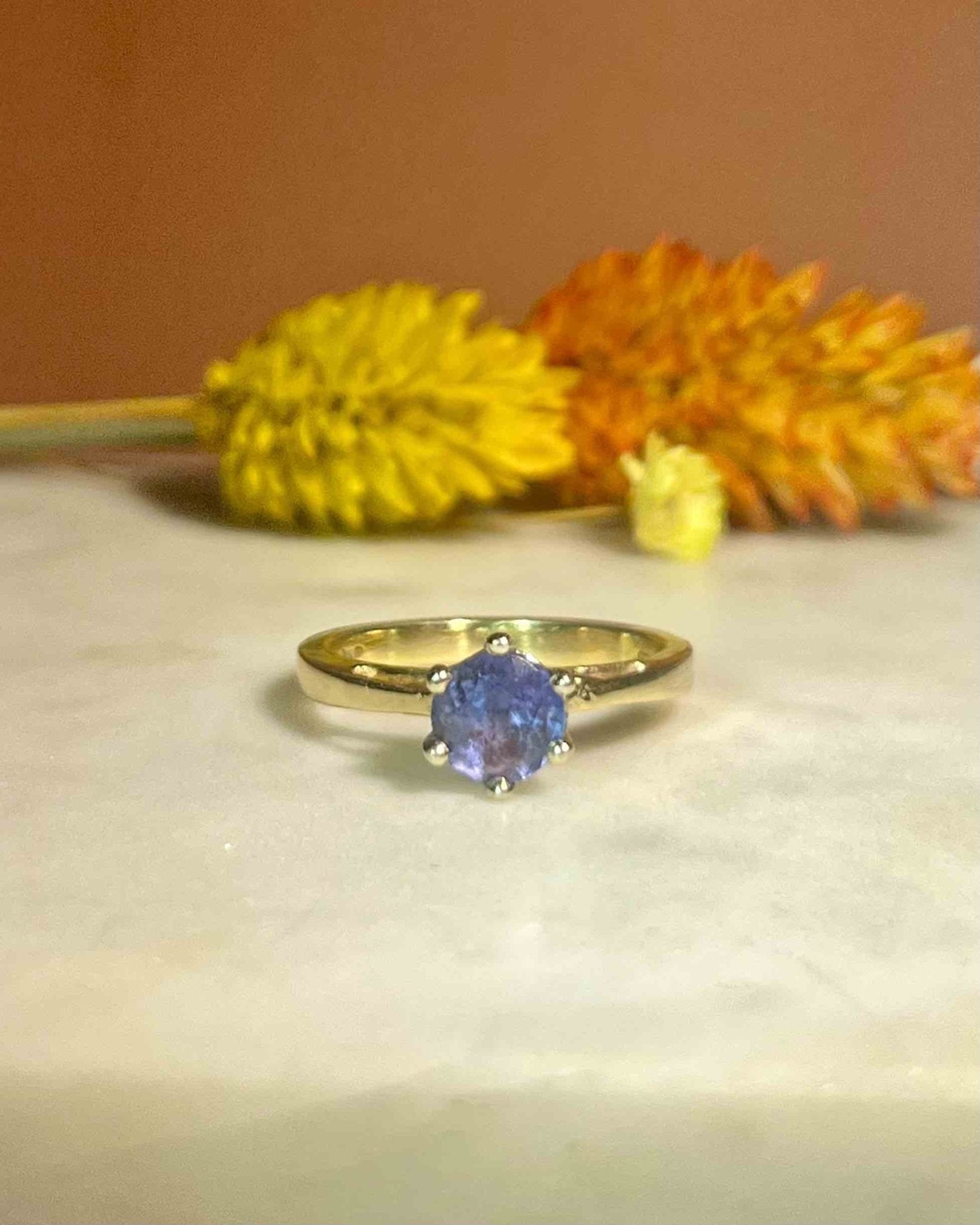 Bague Vintage Tanzanite "Lottie" - Elliade Paris