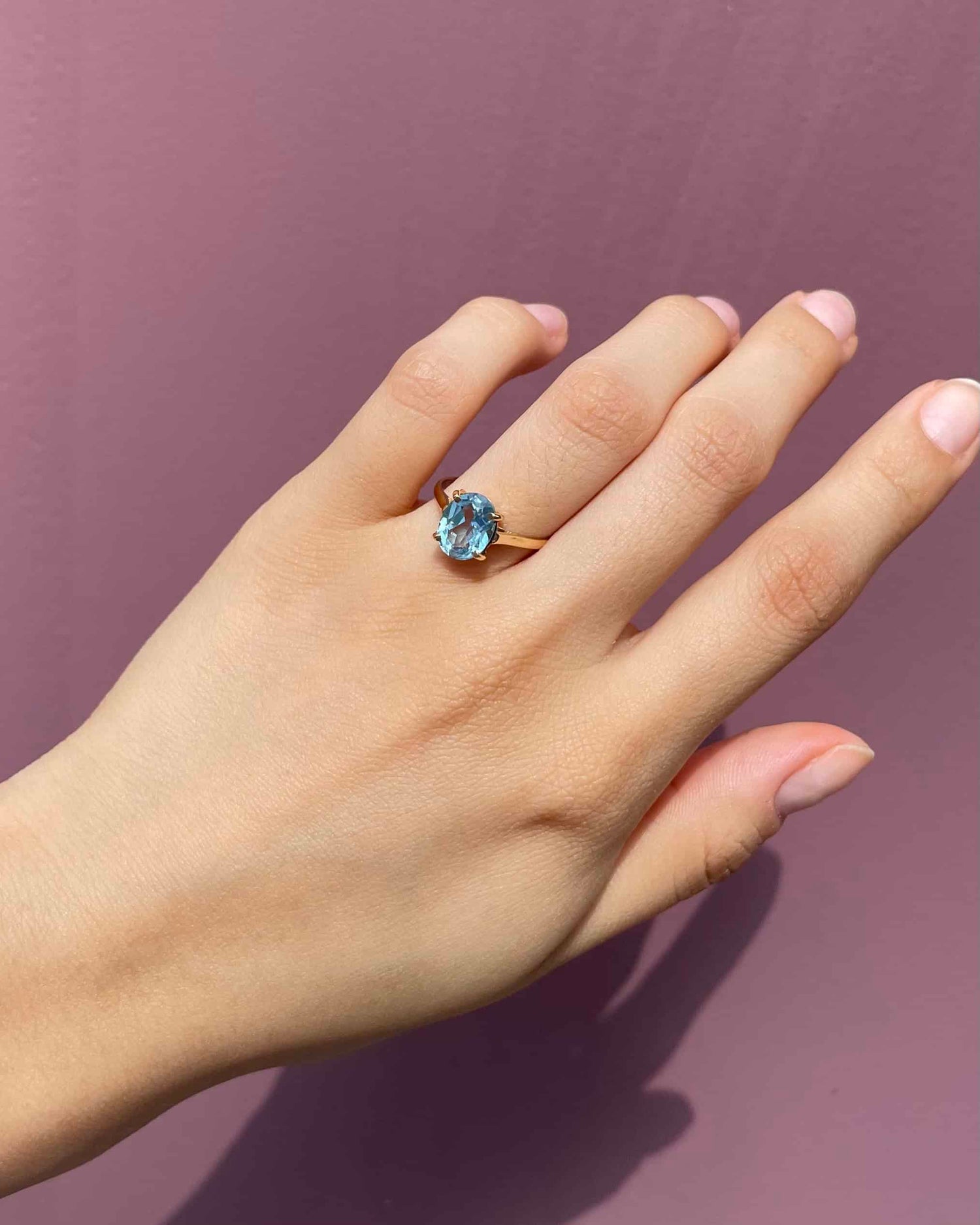 Bague Solitaire Topaze 2.10 carats &quot;Manon&quot;