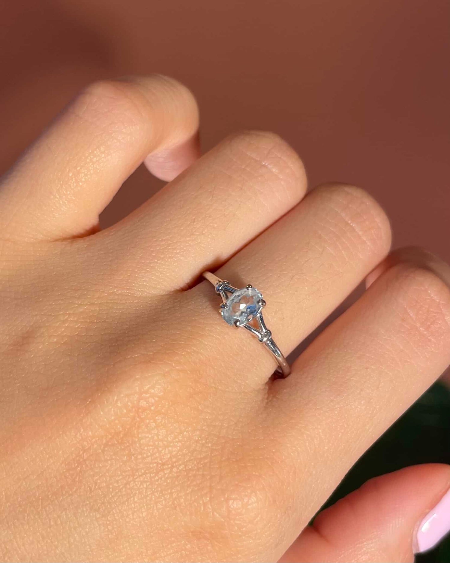 Bague Solitaire Topaze &quot;Enoah&quot;