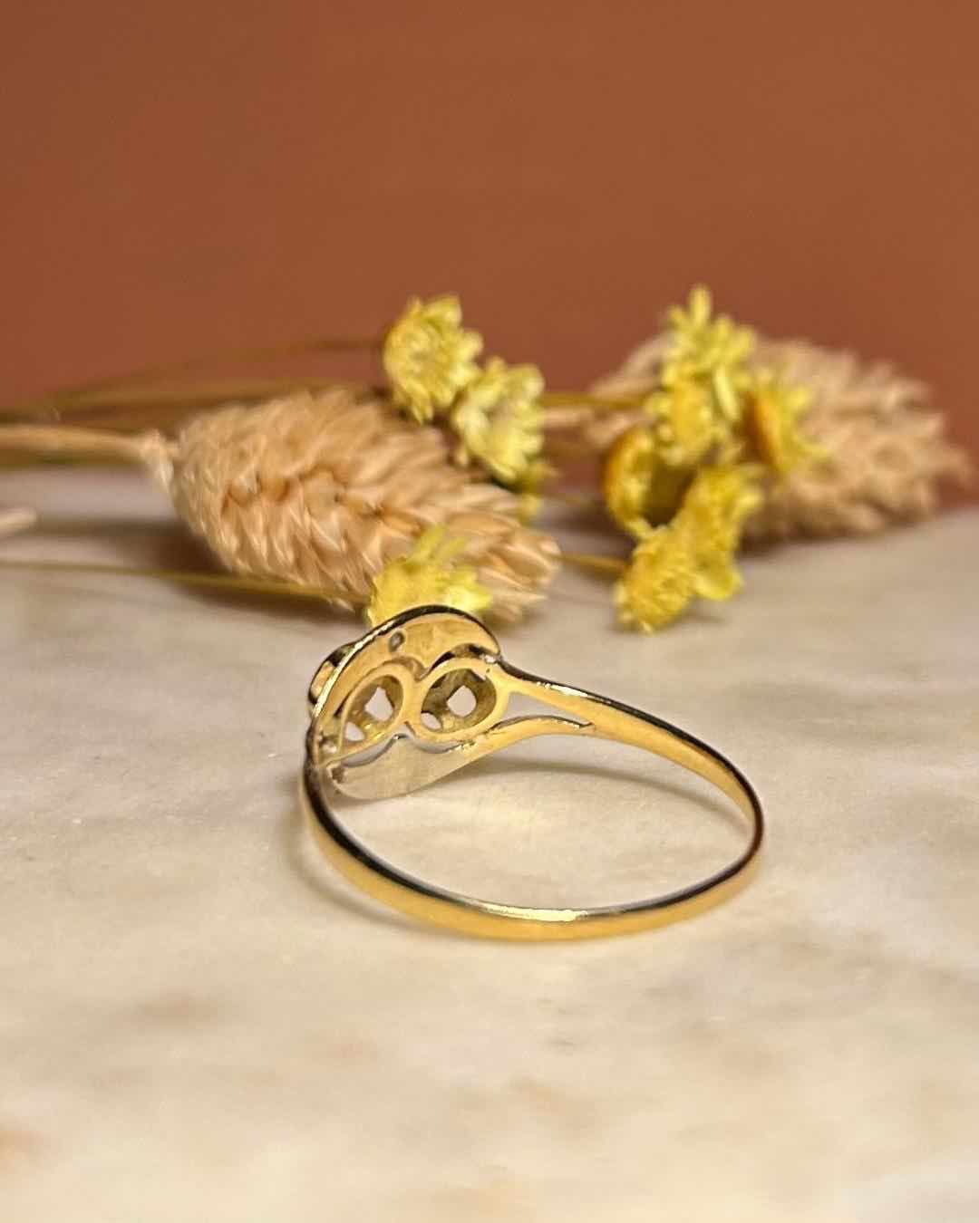 Anillo de tourbillon de diamantes “Audrey”