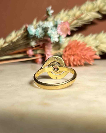 Bague Vintage Tourbillon Diamants &quot;Sienna&quot; - Elliade Paris