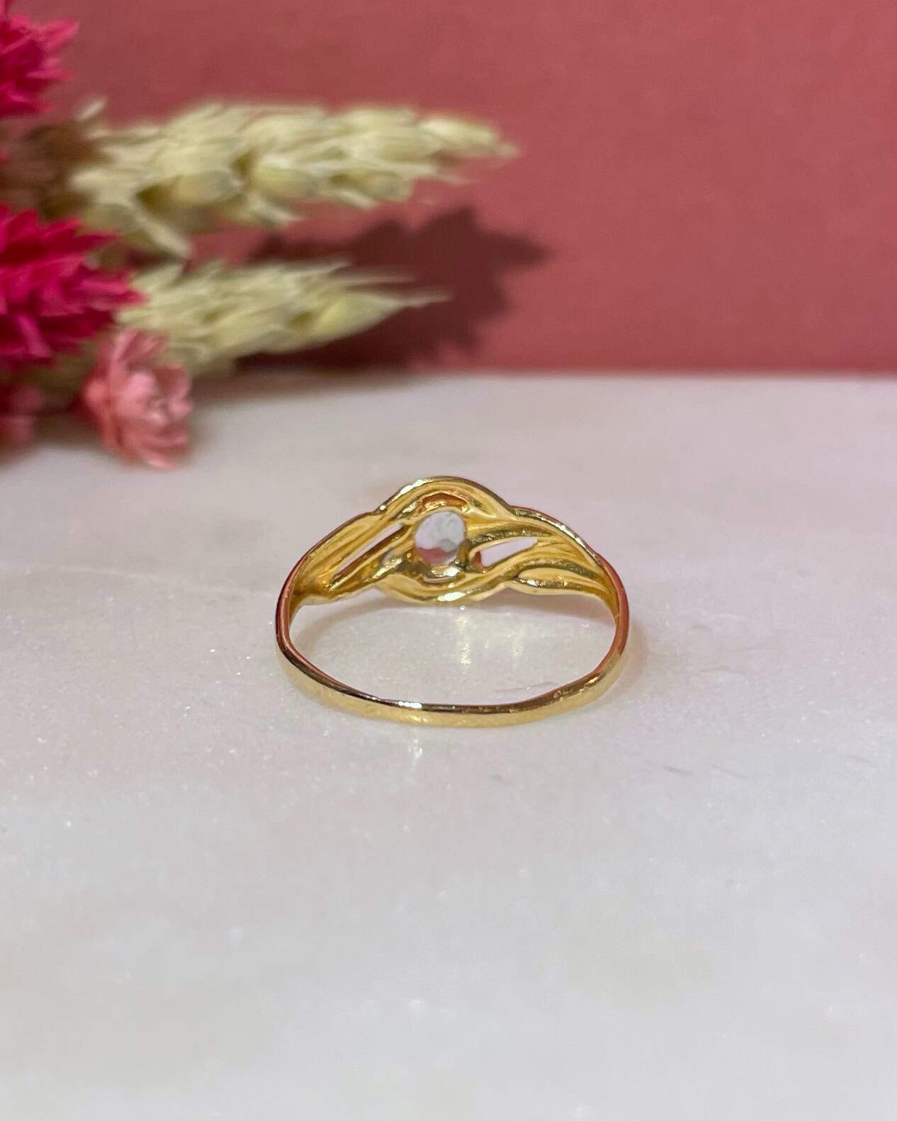 Bague Vintage Tourbillon Topaze 0.50 carat “Aynah” - Elliade Paris