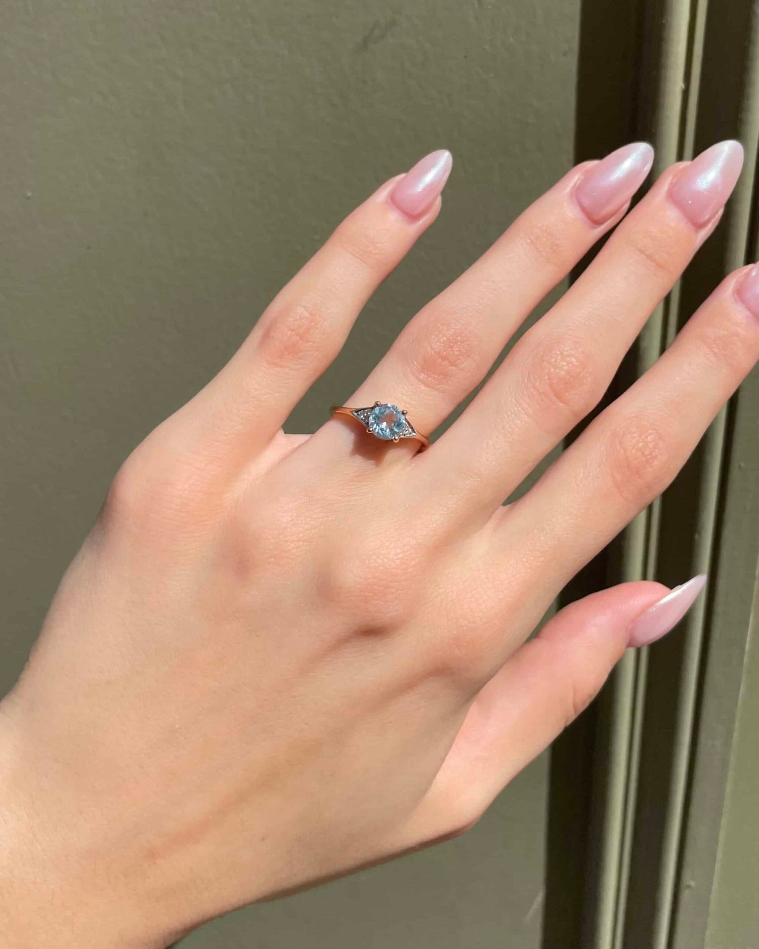 Bague Trilogie topaze &amp; Diamants &quot;Rahem&quot;