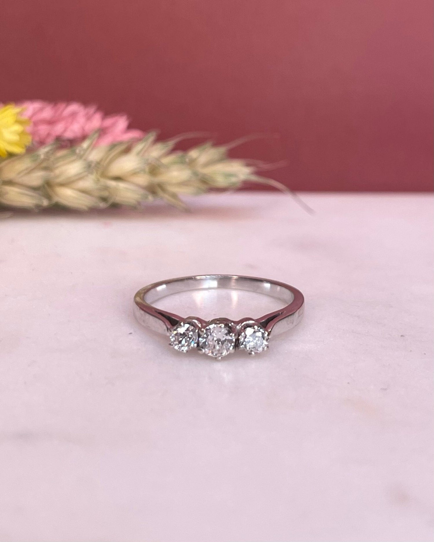 Bague vintage Trilogie Diamants &quot;Maxine&quot; - Elliade Paris